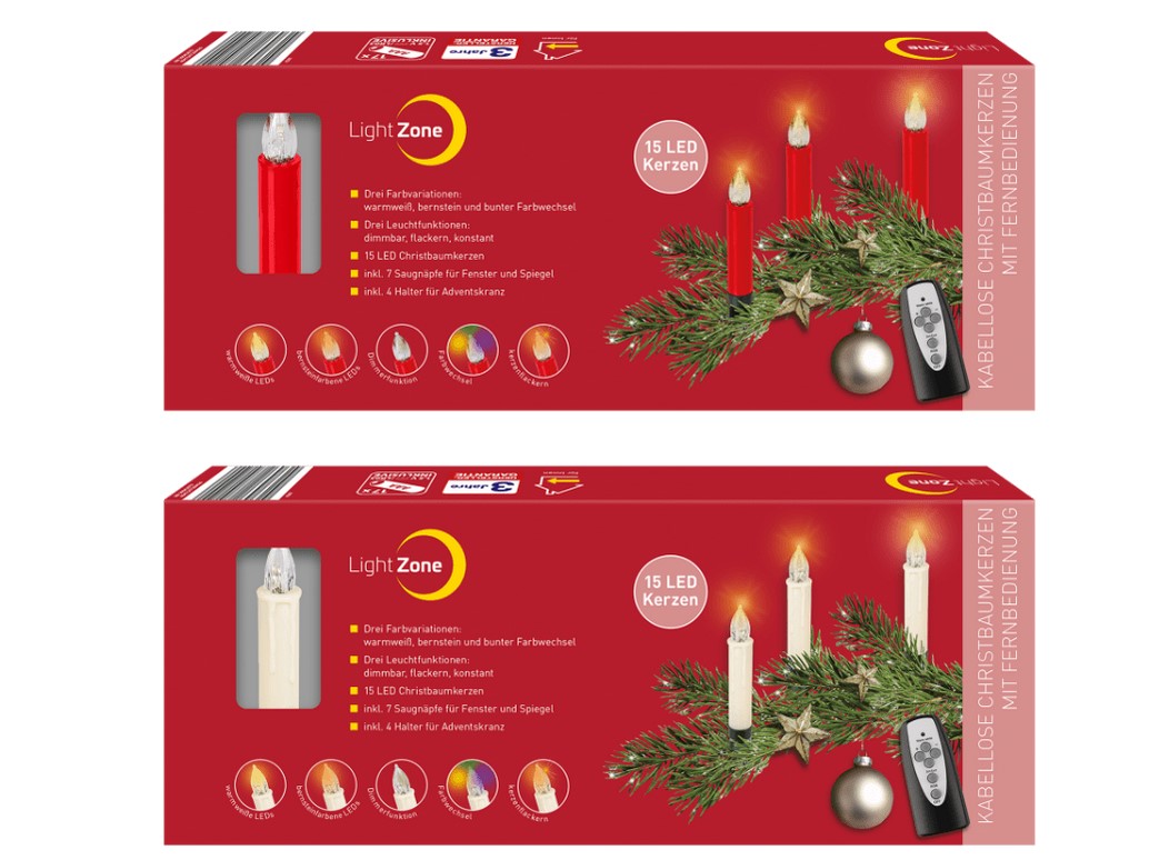 Christbaumkerzen Kabellos Aldi